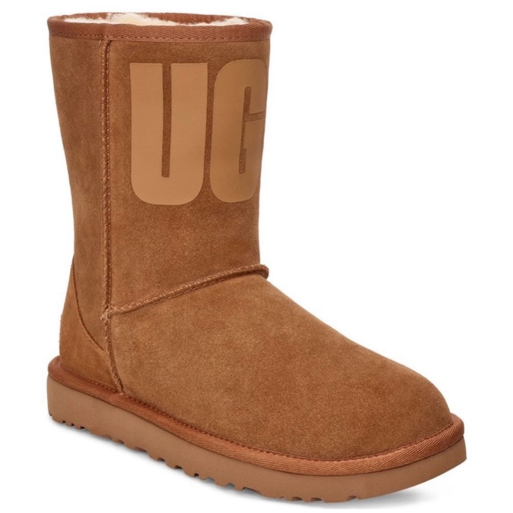 UGG Classic Short Rubber Logo